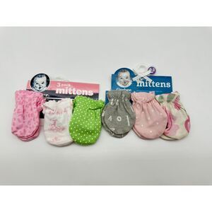 Gerber Girls  Mittens 0-3 Months 2- pack